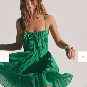 Free People Elegant Green Summer Dress